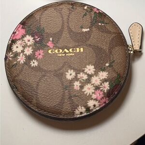 Brand New Round Coach Coin Purse